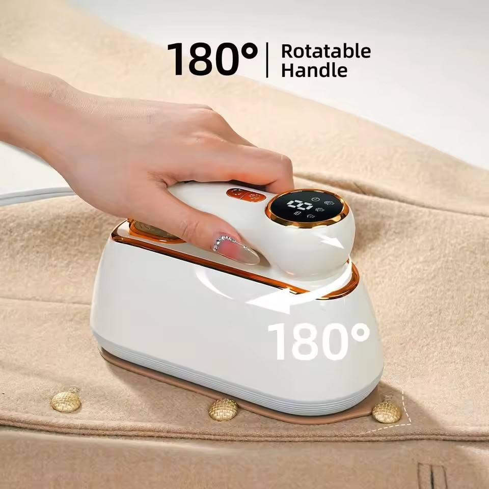Foldable Mini Steam Iron With LCD Display