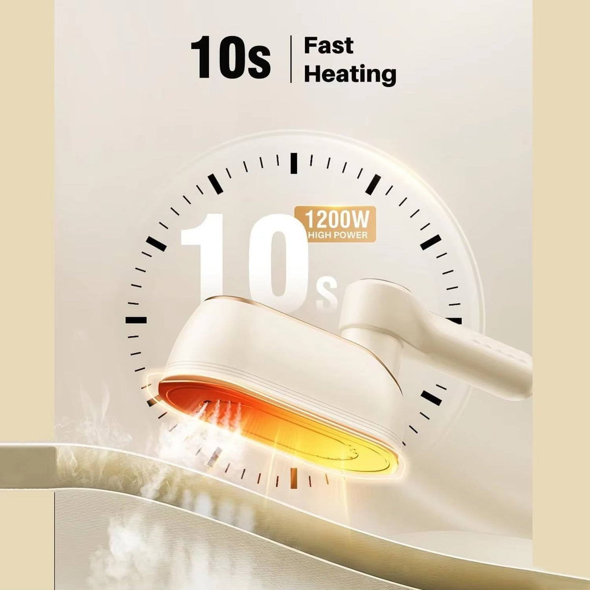 Foldable Mini Steam Iron With LCD Display